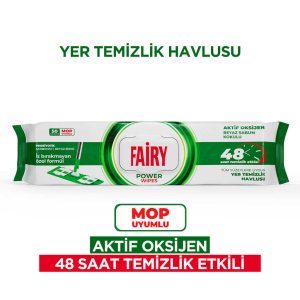 دستمال مرطوب تی فیری fairy رایحه صابون سفید بسته ۵۰ عددی
