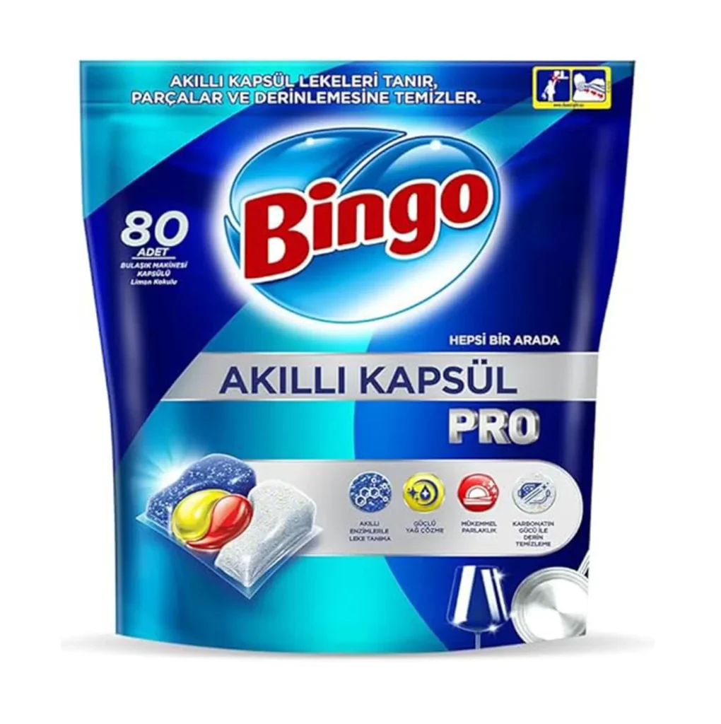 قرص ماشین ظرفشویی بینگو پرو 80 عددی